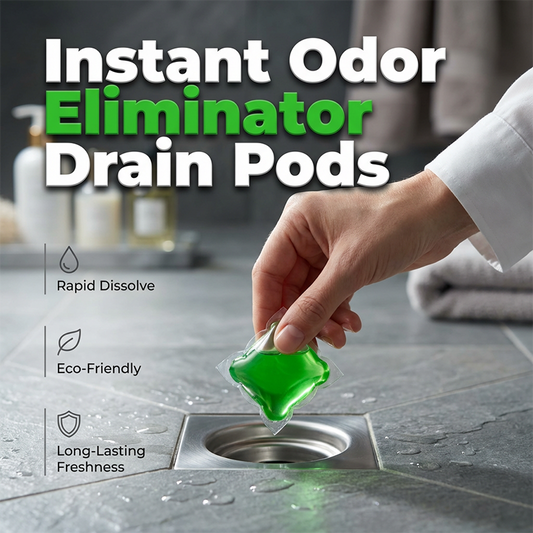 OFF! Drain Deodorizer Pods – Bio‑enzyme formula neutralizes smells at the source. Instant fresh scent, no harsh chemicals. Say goodbye to embarrassing odours.