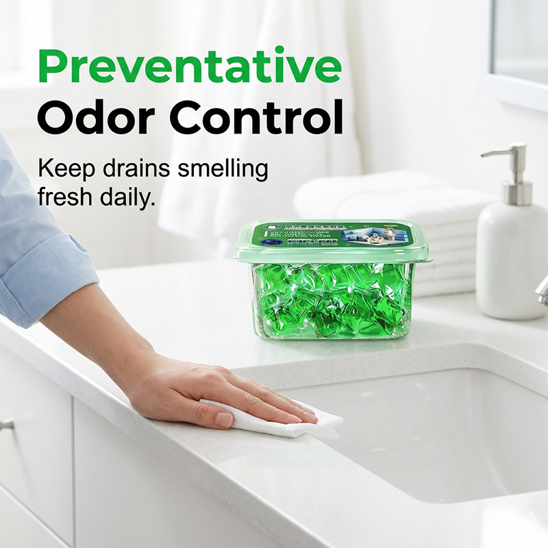 OFF! Drain Deodorizer Pods – Bio‑enzyme formula neutralizes smells at the source. Instant fresh scent, no harsh chemicals. Say goodbye to embarrassing odours.