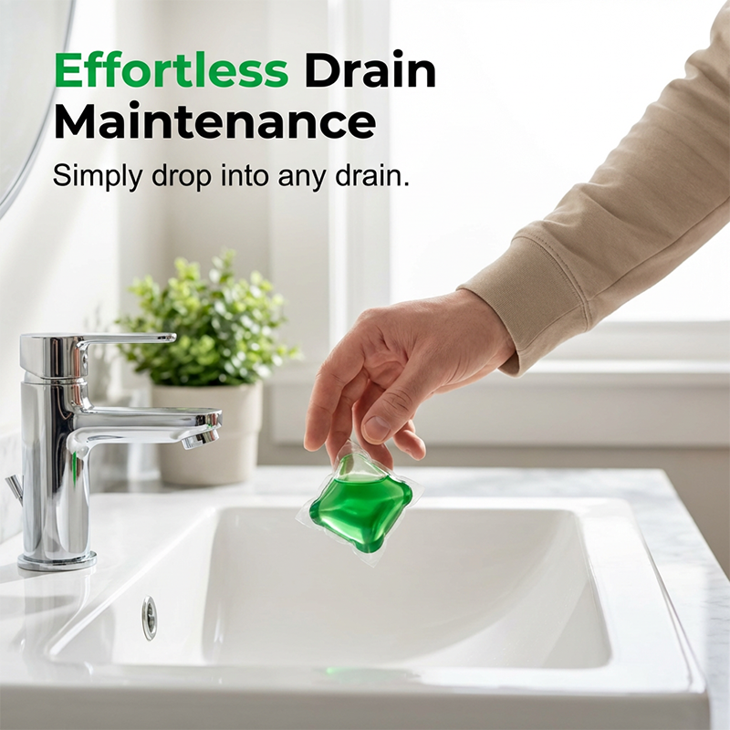 OFF! Drain Deodorizer Pods – Bio‑enzyme formula neutralizes smells at the source. Instant fresh scent, no harsh chemicals. Say goodbye to embarrassing odours.