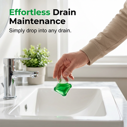 OFF! Drain Deodorizer Pods – Bio‑enzyme formula neutralizes smells at the source. Instant fresh scent, no harsh chemicals. Say goodbye to embarrassing odours.