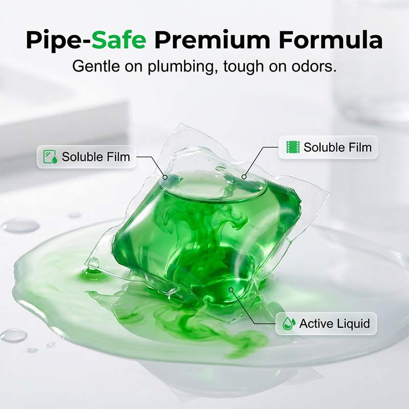 OFF! Drain Deodorizer Pods – Bio‑enzyme formula neutralizes smells at the source. Instant fresh scent, no harsh chemicals. Say goodbye to embarrassing odours.
