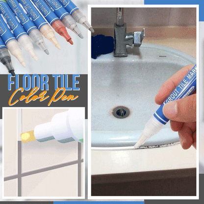 Tile Grout Repair Pen – Easy Grout Color Restorer for Bathroom & Kitchen